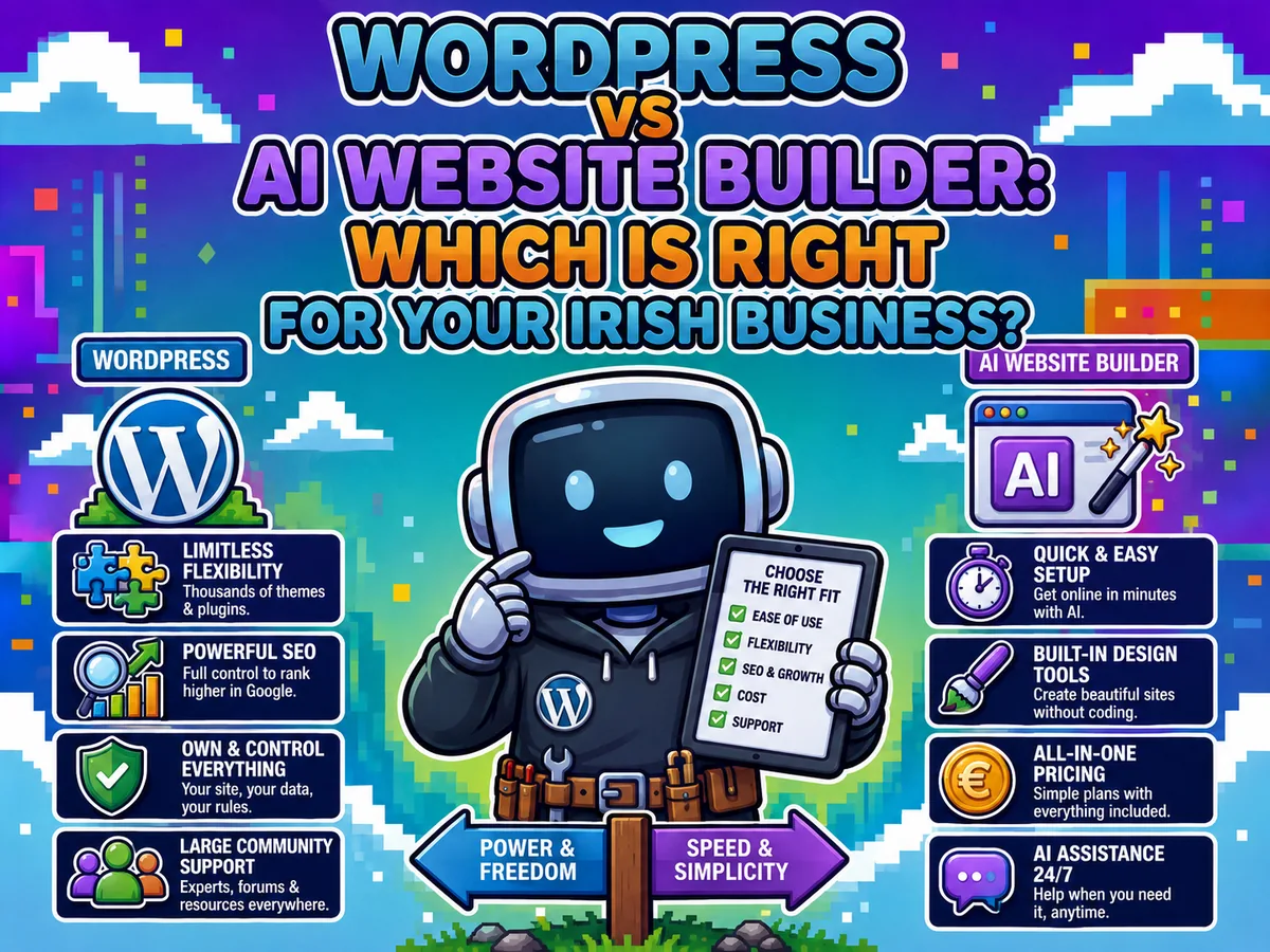 WordPress vs AI Website Builder: Which Is Right for Your Irish Business?