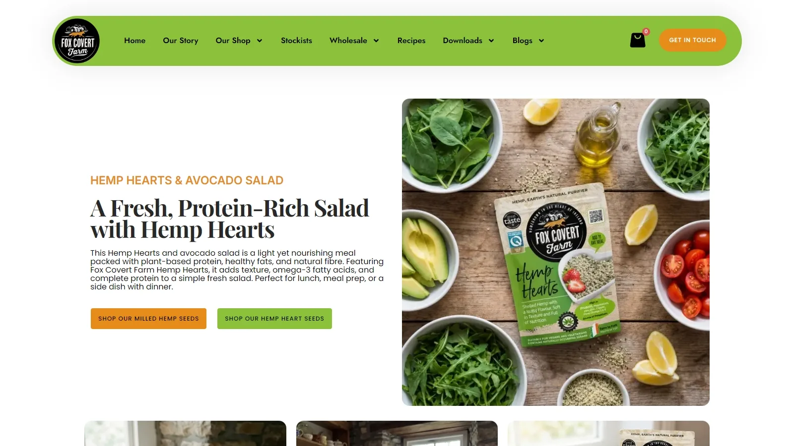 Recipe Detail · Hemp Hearts Salad