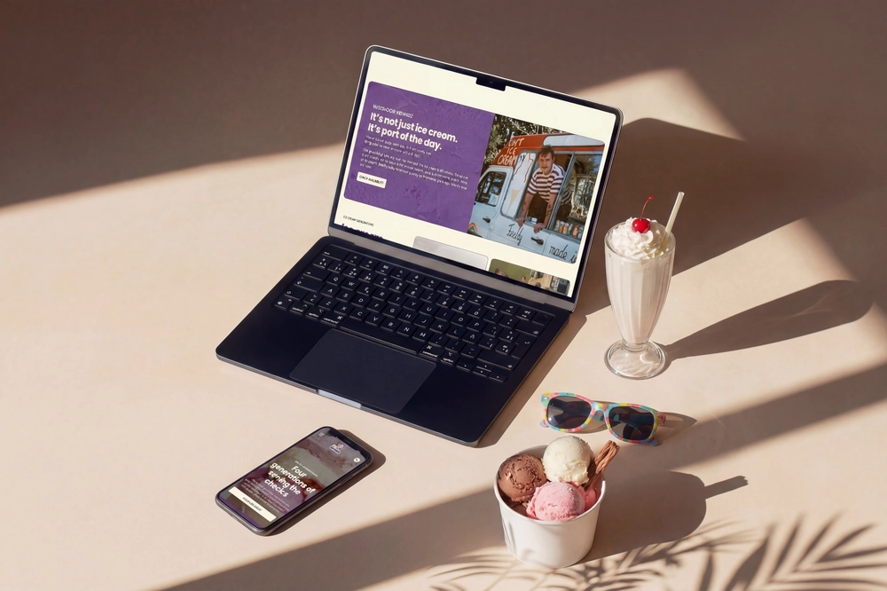 Web design project example