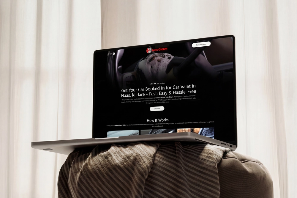 Web design project example