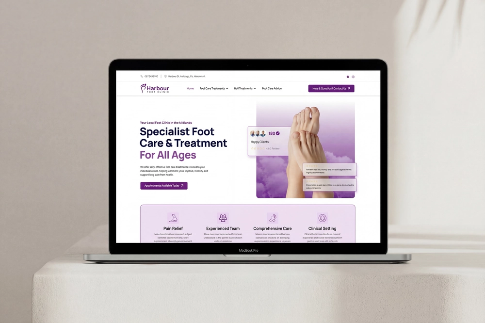 Web design project example