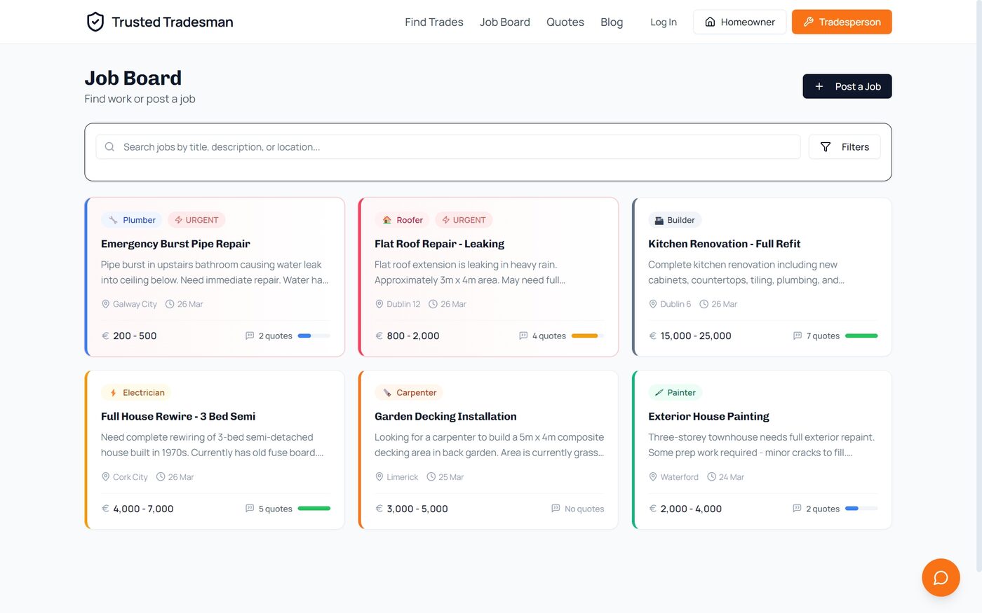 Project Job Board